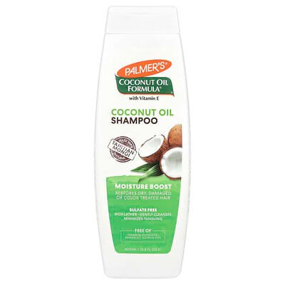 صورة منتج Palmer's Palmer S Coconut Oil Formula with Vitamin E Moisture Boost Shampoo Dry Damaged Or Color Treated Hair 13 5 Fl Oz 400 Ml بحجم 400 مل