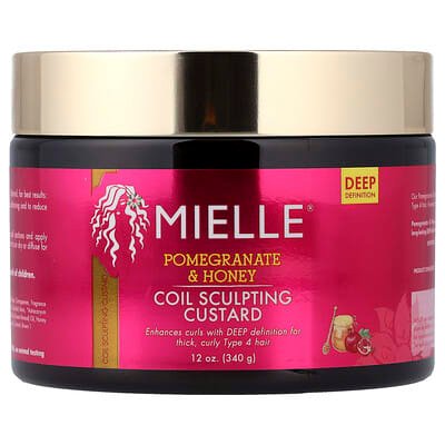 صورة منتج Mielle Mielle Coil Sculpting Custard Pomegranate Honey بحجم 340 جم
