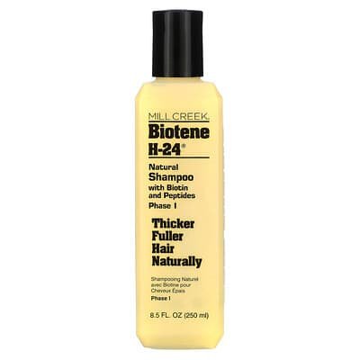 صورة منتج Mill Creek Botanicals Mill Creek Botanicals Biotin H 24 Natural Shampoo with Biotin and Peptides Phase I 8 5 Fl Oz 250 Ml بحجم 8.5