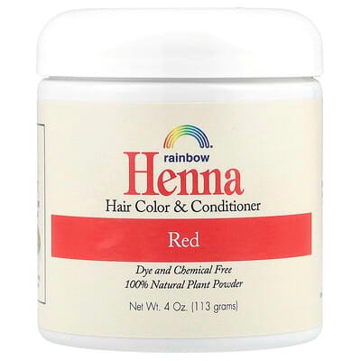 صورة منتج Rainbow Research Rainbow Research Henna Hair Color and Conditioner Red 4 Oz 113 G بحجم 113 جم