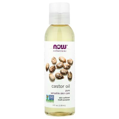 صورة منتج NOW Foods Now Foods Solutions Castor Oil 4 Fl Oz 118 Ml بحجم 118 مل