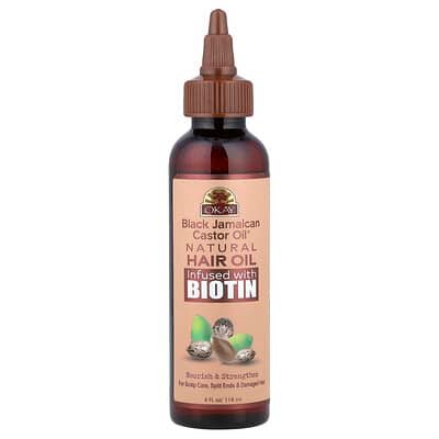 صورة منتج Okay Pure Naturals Okay Pure Naturals Black Jamaican Castor Oil Natural Hair Oil Infused with Biotin 4 Fl Oz 118 Ml بحجم 118