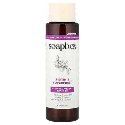 صورة منتج Soapbox Soapbox Restore Volume Shampoo Biotin Superfruit بحجم 473