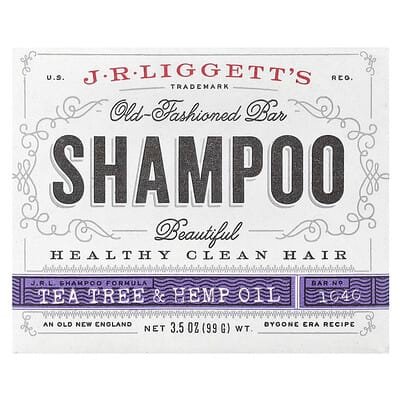 صورة منتج J.R. Liggett's J R Liggett S Old Fashioned Shampoo Bar Tea Tree Hemp Oil بحجم 99