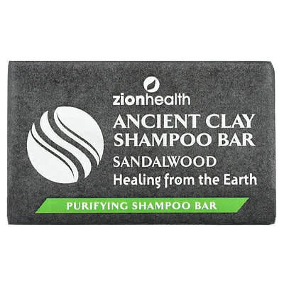 صورة منتج Zion Health Zion Health Ancient Clay Shampoo Bar Sandalwood بحجم 70 جم