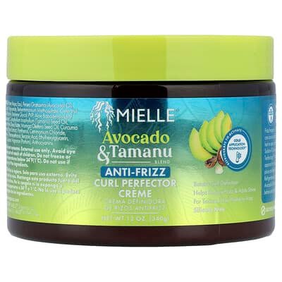 صورة منتج Mielle Mielle Anti Frizz Curl Perfector Cream Avocado Tamanu 12 Oz 340 G بحجم 340 جم