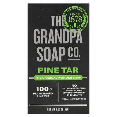 صورة منتج The Grandpa Soap Co. The Grandpa Soap Co Wonder Soap Pine Tar 3 25 Oz 92 G بحجم 92 جم