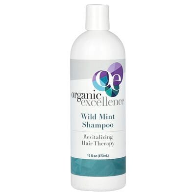 صورة منتج Organic Excellence Organic Excellence Revitalizing Hair Therapy Shampoo Wild Mint بحجم 473 مل