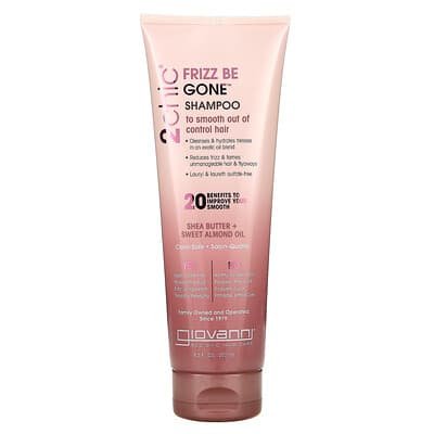 صورة منتج Giovanni Giovanni 2chic Frizz Be Gone Shampoo Shea Butter Sweet Almond Oil 8 5 Fl Oz 250 Ml بحجم 250 مل