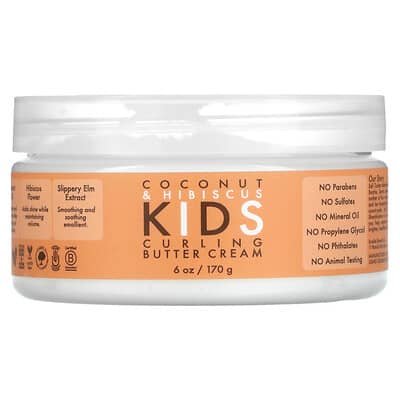 صورة منتج SheaMoisture Sheamoisture Kids Curling Butter Cream Coconut Hibiscus 6 Oz 170 G بحجم 170 جم