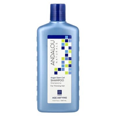 صورة منتج Andalou Naturals Andalou Naturals Shampoo Age Defying for Thinning Hair Argan Stem Cell 11 5 Fl Oz 340 Ml بحجم 340 مل