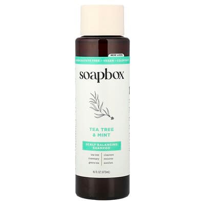 صورة منتج Soapbox Soapbox Scalp Balancing Shampoo Tea Tree Mint بحجم 473 مل