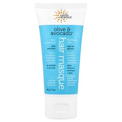 صورة منتج Earth Science Earth Science Deep Conditioning Hair Masque for Normal to Dry Hair Olive Avocado 2 Oz 59 G بحجم 59 جم