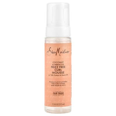 صورة منتج SheaMoisture Sheamoisture Frizz Free Curl Mousse Coconut Hibiscus 7 5 Fl Oz 222 Ml بحجم 222 مل