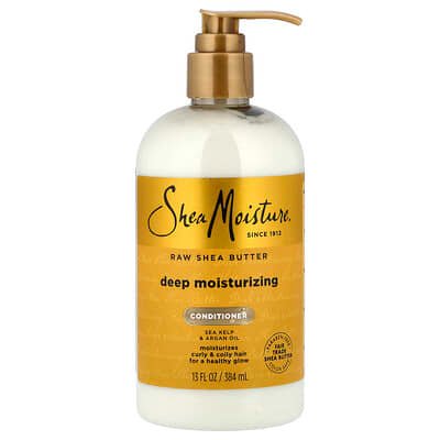 صورة منتج SheaMoisture Sheamoisture Raw Shea Butter Deep Moisturizing Conditioner Curly Coily Hair 13 Fl Oz 384 Ml بحجم 384 مل