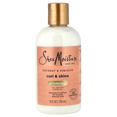 صورة منتج SheaMoisture Sheamoisture Curl Shine Styling Milk Coconut Hibiscus 8 Fl Oz 236 Ml بحجم 237 مل