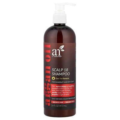 صورة منتج artnaturals Artnaturals Scalp 18 Shampoo Coal Tar Formula 16 Fl Oz 473 Ml بحجم 473 مل