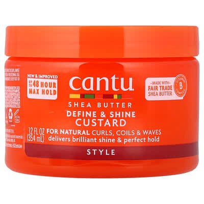 صورة منتج Cantu Cantu Shea Butter Define Shine Custard 12 Fl Oz 354 Ml بحجم 354 مل