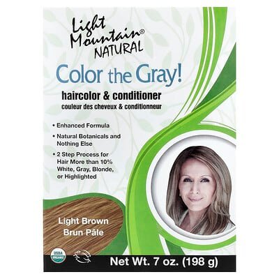 صورة منتج Light Mountain Light Mountain Color The Gray Natural Hair Color Conditioner Light Brown بحجم 198