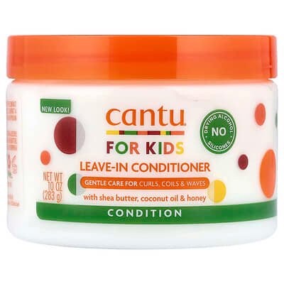 صورة منتج Cantu Cantu for Kids Leave in Conditioner Gentle Care for Curls Coils Waves 10 Oz 283 G بحجم 283 جم