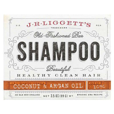 صورة منتج J.R. Liggett's J R Liggett S Old Fashioned Shampoo Bar Coconut Argan Oil 3 5 Oz 99 G بحجم 99 جم