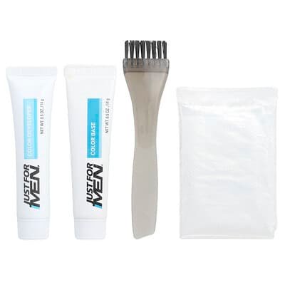 صورة منتج Just for Men Just For Men Mustache Beard Easy Brush In Color M 55 Real Black 1 Multiple Application Kit بحجم 6 count