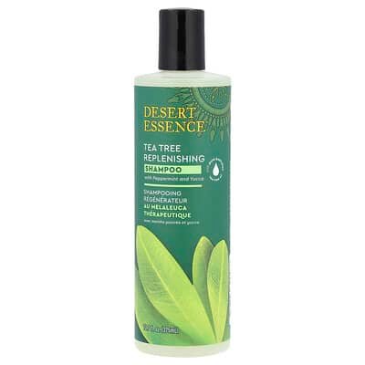 صورة منتج Desert Essence Desert Essence Tea Tree Replenishing Shampoo with Peppermint and Yucca 12 7 Fl Oz 375 Ml بحجم 375 مل