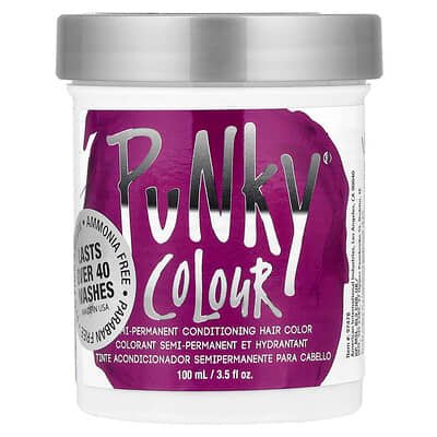 صورة منتج Punky Colour Punky Colour Semi Permanent Conditioning Hair Color Purple 3 5 Fl Oz 100 Ml بحجم 100 مل