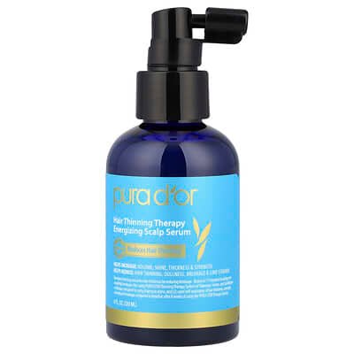 صورة منتج Pura D'or Pura D Or Hair Thinning Therapy Energizing Scalp Serum 4 Fl Oz 120 Ml بحجم 120 مل