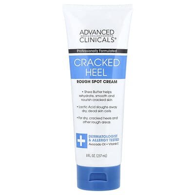 صورة منتج Advanced Clinicals Advanced Clinicals Cracked Heel Rough Spot Cream 8 Fl Oz 237 Ml بحجم 237