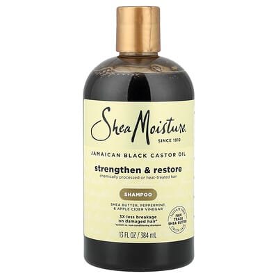 صورة منتج SheaMoisture Sheamoisture Jamaican Black Castor Oil Shampoo 13 Fl Oz 384 Ml بحجم 384 مل