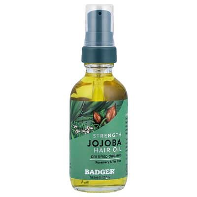 صورة منتج Badger Badger Jojoba Hair Oil Rosemary Tea Tree بحجم 59.1