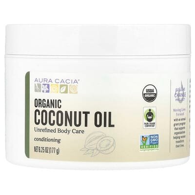 صورة منتج Aura Cacia Aura Cacia Organic Coconut Oil بحجم 177 جم