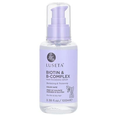 صورة منتج Luseta Beauty Luseta Beauty Biotin B Complex Hair Thickening Serum For Thin Dry Hair بحجم 100 مل