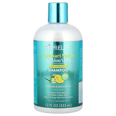 صورة منتج Mielle Mielle Deep Hydration Shampoo for Dry Dehydrated Hair Kalahari Melon Aloe Vera 12 Fl Oz 355 Ml بحجم 355 مل