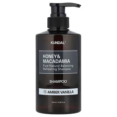 صورة منتج Kundal Kundal Honey Macadamia Shampoo Amber Vanilla 16 9 Fl Oz 500 Ml بحجم 500 مل