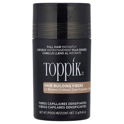 صورة منتج Toppik Toppik Hair Building Fibers Light Brown 0 42 Oz 12 G بحجم 12 جم