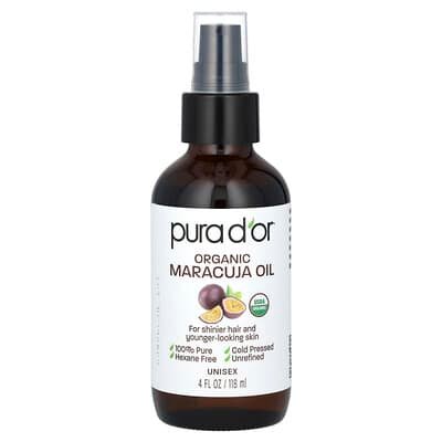 صورة منتج Pura D'or Pura D Or Organic Maracuja Oil 4 Fl Oz 118 Ml بحجم 118 مل
