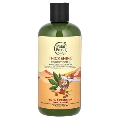 صورة منتج Petal Fresh Petal Fresh Pure Thickening Conditioner Biotin Castor Oil with Caffeine 16 Fl Oz 475 Ml بحجم 475 مل