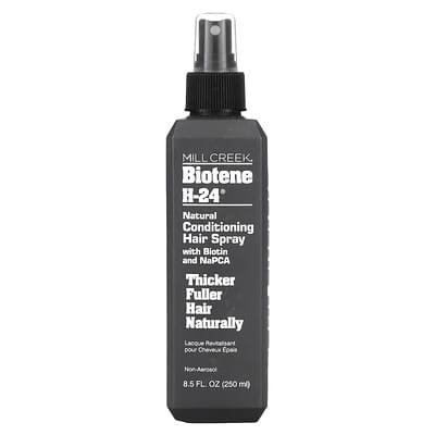 صورة منتج Mill Creek Botanicals Mill Creek Botanicals Biotene H 24 Natural Conditioning Hair Spray with Biotin and Napca 8 5 Fl Oz 250 Ml بحجم 251.375 مل
