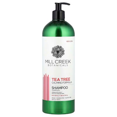 صورة منتج Mill Creek Botanicals Mill Creek Botanicals Tea Tree Calming Formula Shampoo 32 Fl Oz 950 Ml بحجم 950