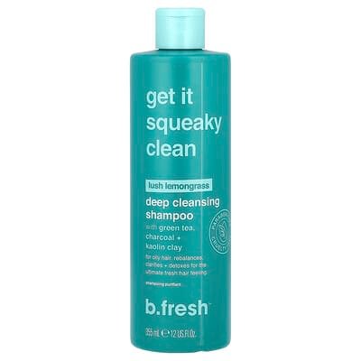 صورة منتج b.fresh B Fresh Get It Squeaky Clean Deep Cleansing Shampoo for Oily Hair Lush Lemongrass 12 Fl Oz 355 Ml بحجم 355 مل