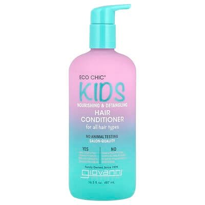 صورة منتج Giovanni Giovanni Eco Chic Kids Nourishing Detangling Hair Conditioner For All Hair Types بحجم 487