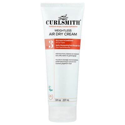 صورة منتج Curlsmith Curlsmith Weightless Air Dry Cream Airy Leave in Conditioner All Curl Types 8 Fl Oz 237 Ml بحجم الحجم الموضح على العبوة