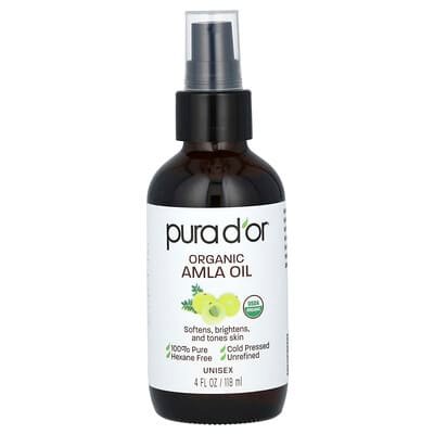 صورة منتج Pura D'or Pura D Or Organic Amla Oil 4 Fl Oz 118 Ml بحجم 118 مل