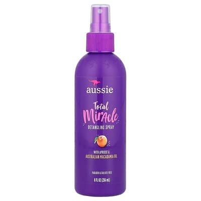 صورة منتج Aussie Aussie Total Miracle Detangling Spray with Apricot Australian Macadamia Oil 8 Fl Oz 236 Ml بحجم 236 مل