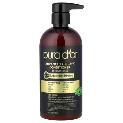صورة منتج Pura D'or Pura D Or Advanced Therapy Conditioner 16 Fl Oz 473 Ml بحجم 473 مل