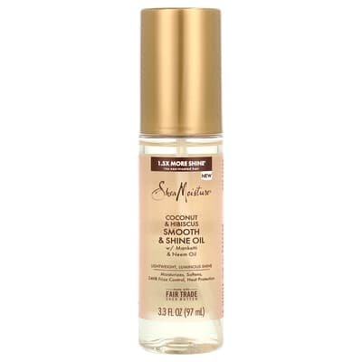 صورة منتج SheaMoisture Sheamoisture Smooth Shine Oil Coconut Hibiscus بحجم 97 مل