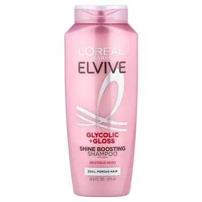 صورة منتج L'Oréal L Or Al Elvive Glycolic Gloss Shine Boosting Shampoo With System Dull Porous Hair
