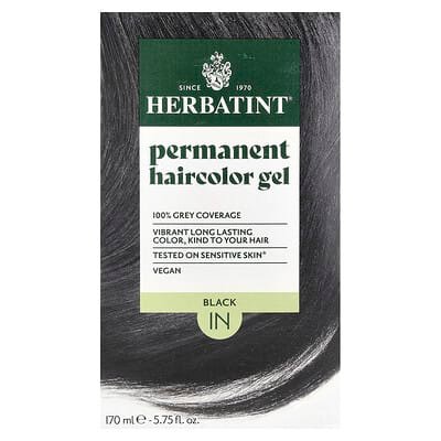 صورة منتج Herbatint Herbatint Permanent Haircolor Gel 1n Black 5 75 Fl Oz 170 Ml بحجم 5 count